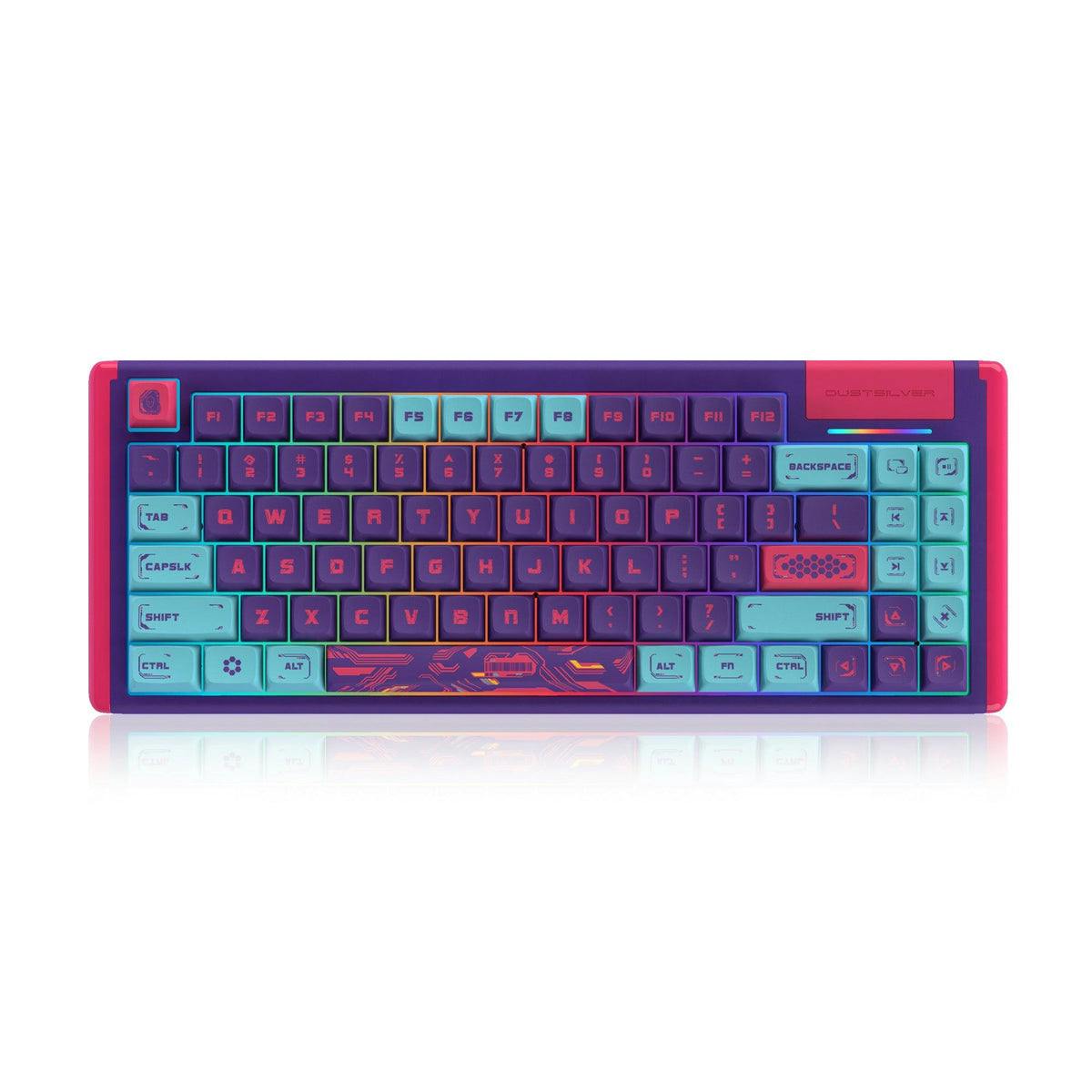 Cyberpunk PRO Tkl Cool Colored Hotswap Backlit Wired Mechanical Keyboard Gateron Black Switch