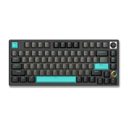 HELLOGANSS HS75T Mechanical Keyboard(AA Battery) Obsidian / Silver Yuepo linear