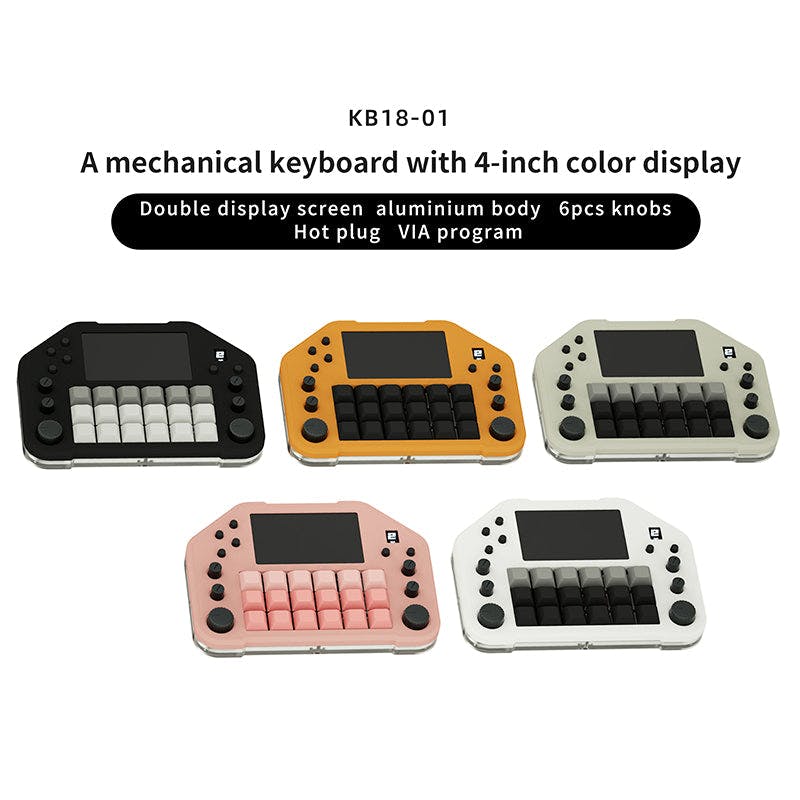 DOIO KB1801 Dual Screen Macro Retro Macro Pad