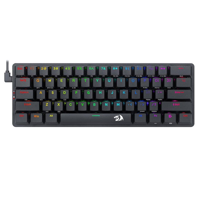 Redragon K615P-KBS Elise Pro 3-Mode Ultra-Thin Low Profile Mechanical Keyboard Blue Clicky Switch