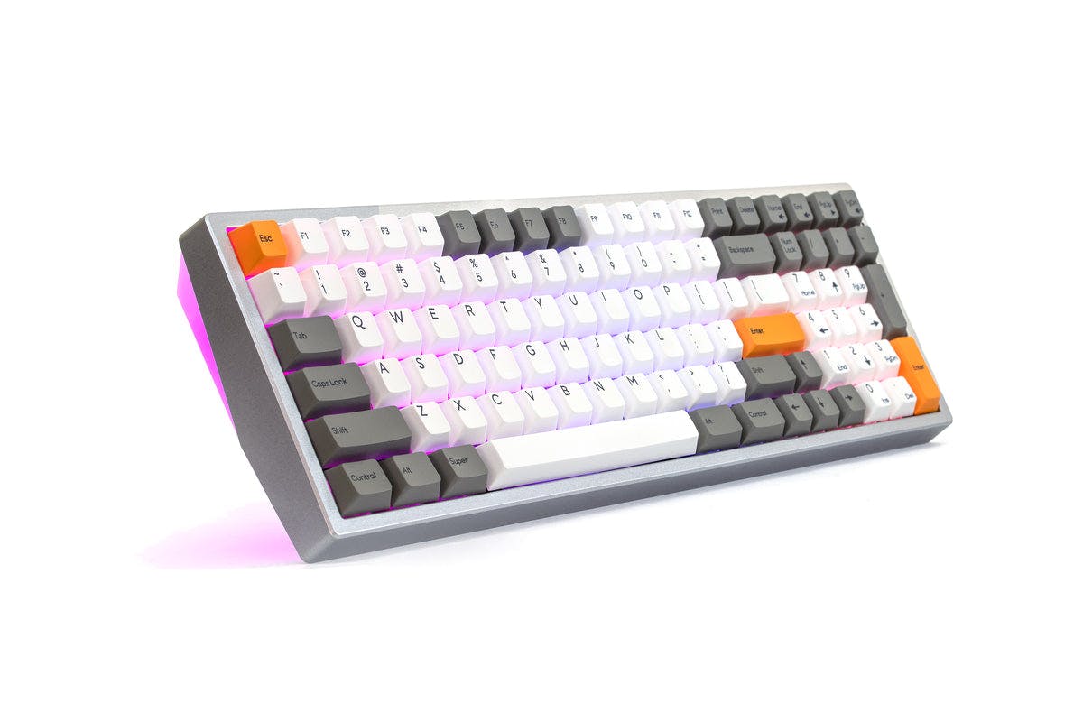 Kira Mechanical Keyboard Metal / Silver / Hako Clear